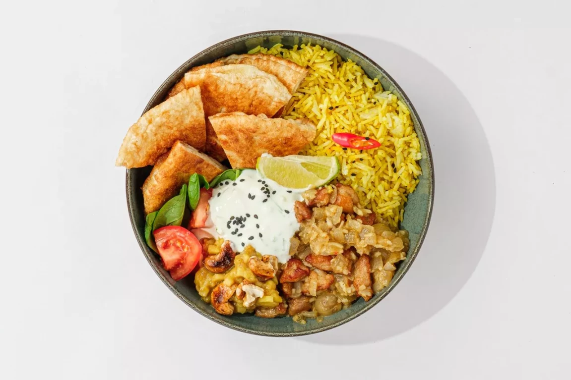 Карри курица с рисом