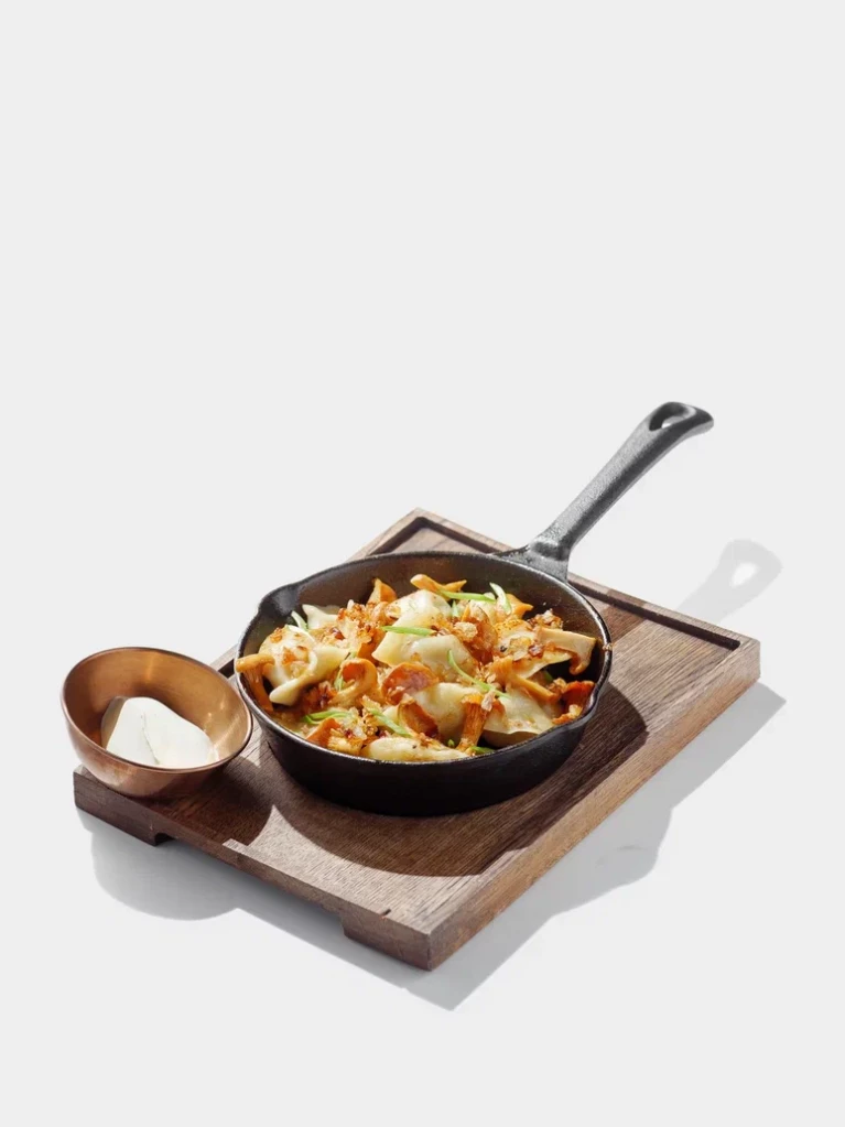 Вареники с картофелем и лисичками