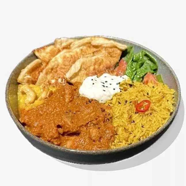 Четинад чикен с рисом