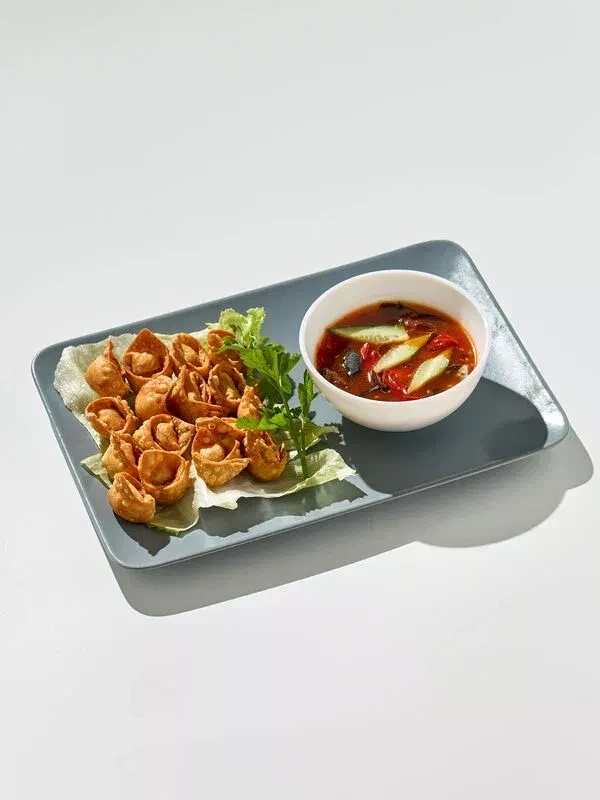 Жареный Вон-тон с соусом из бамбука