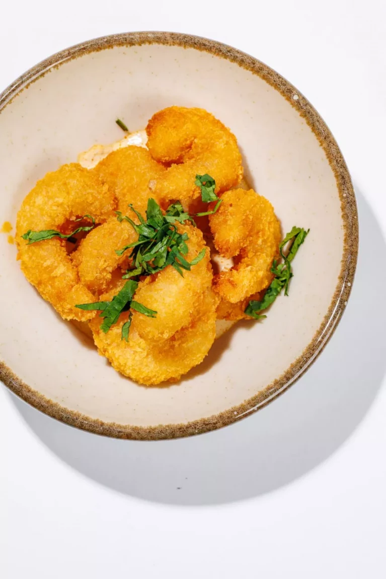 Креветки со сливочным карри