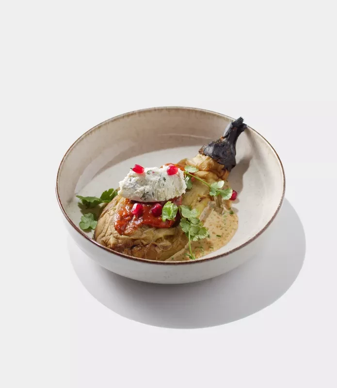 Закуска из печеных баклажан