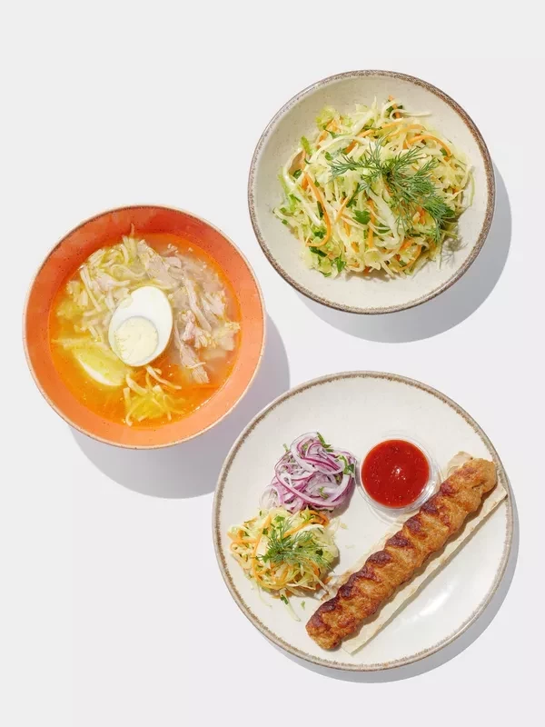 Восточный с люля-кебаб