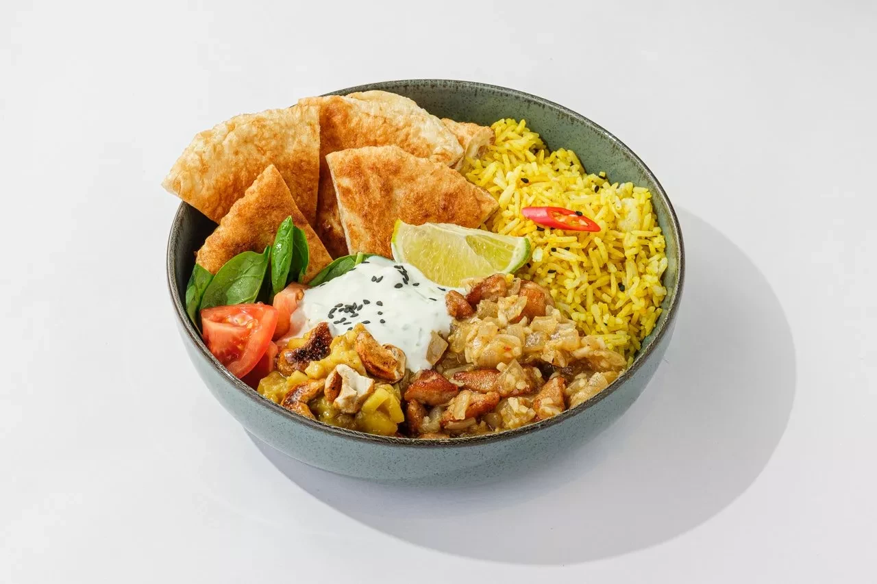Карри курица с рисом