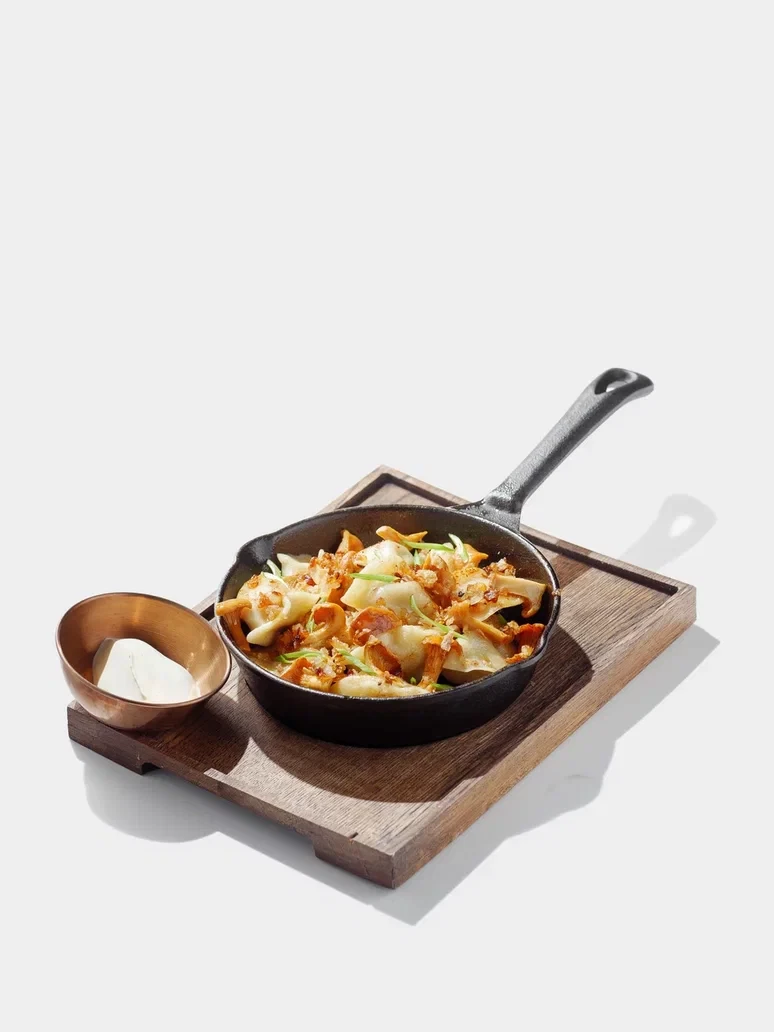Вареники с картофелем и лисичками