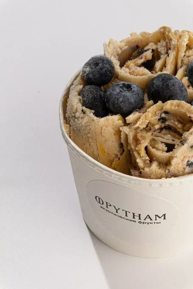 Мороженое банан-голубика,маракуйя