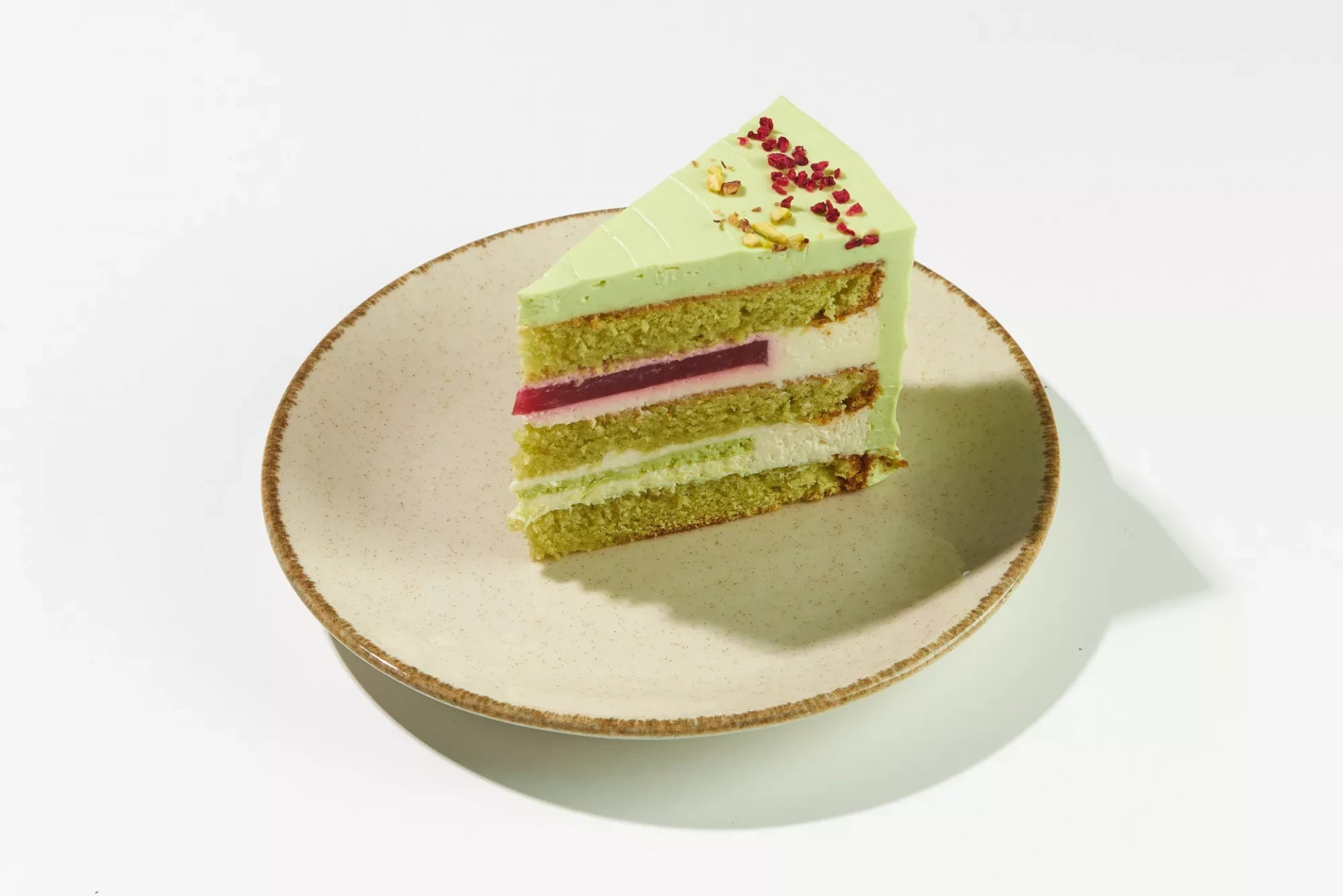 Торт «Фисташка-малина»