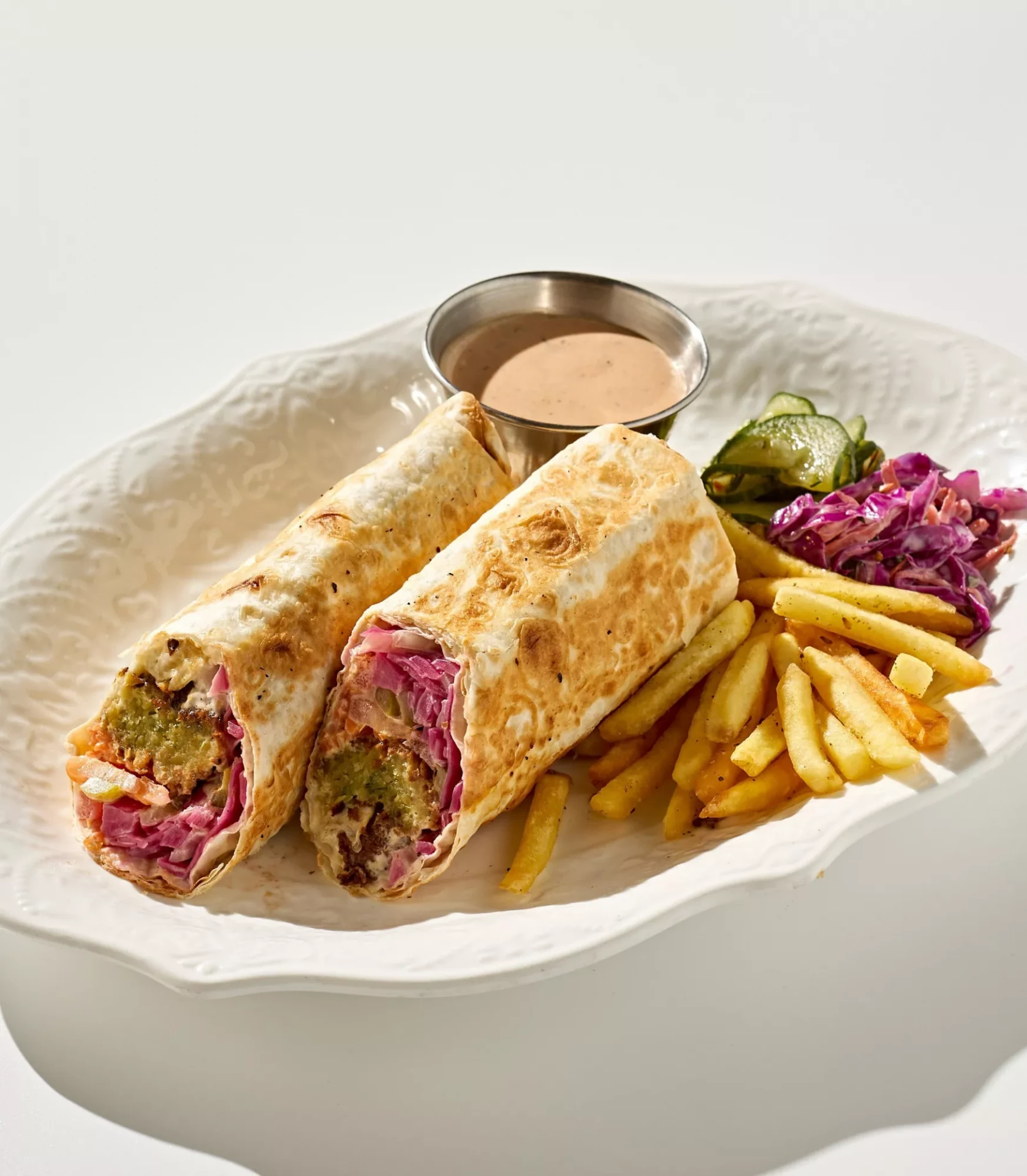 Шавурма с фалафелем и картошкой фри