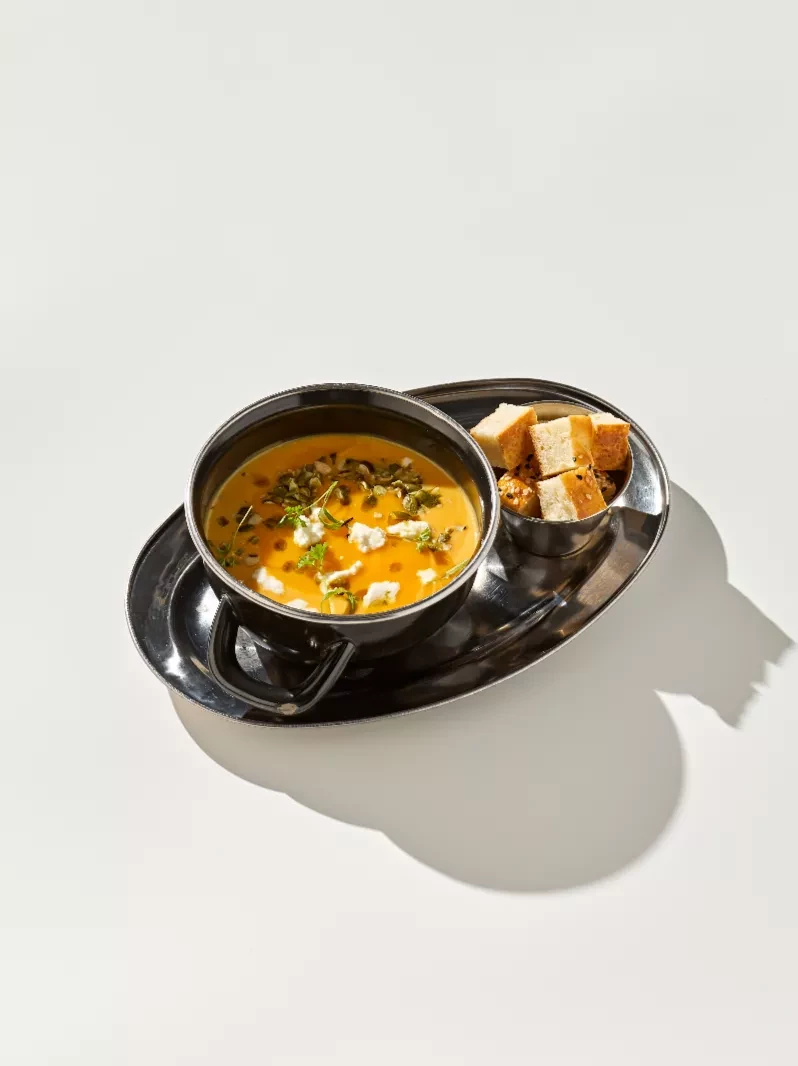 Крем-суп из тыквы с сыром фета