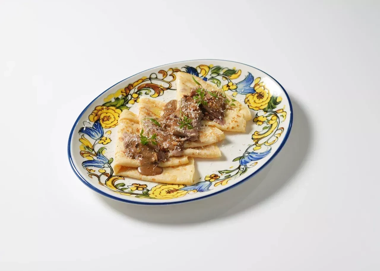 Блины с томленой уткой