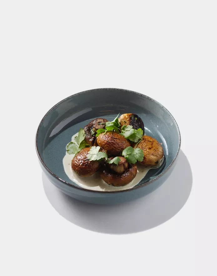 Шампиньоны на мангале