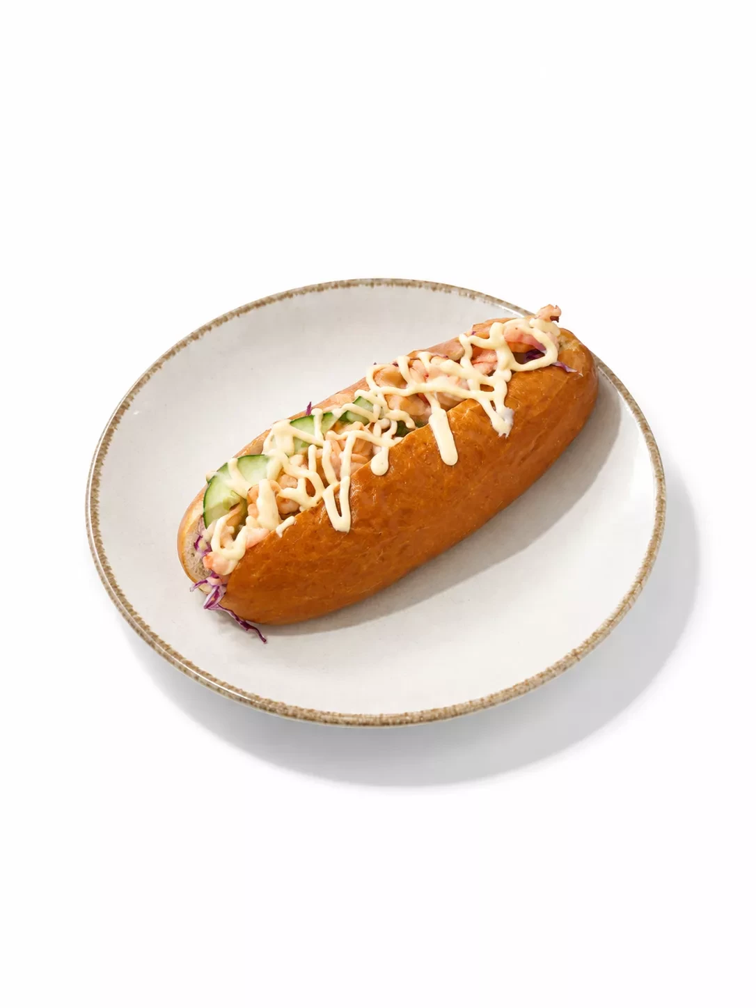 Хот дог с креветками