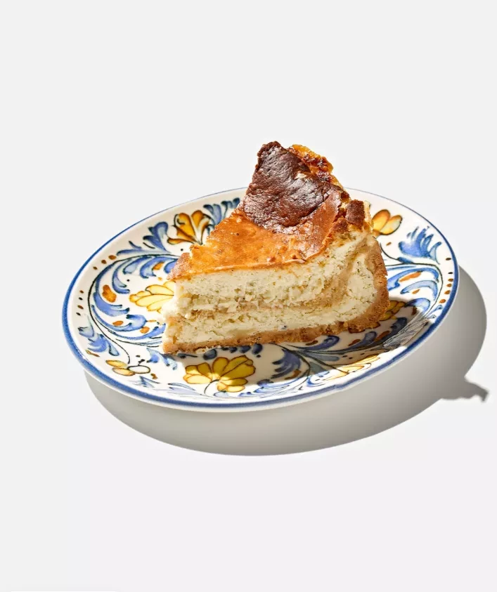 Чизкейк с горгонзолой и грушей